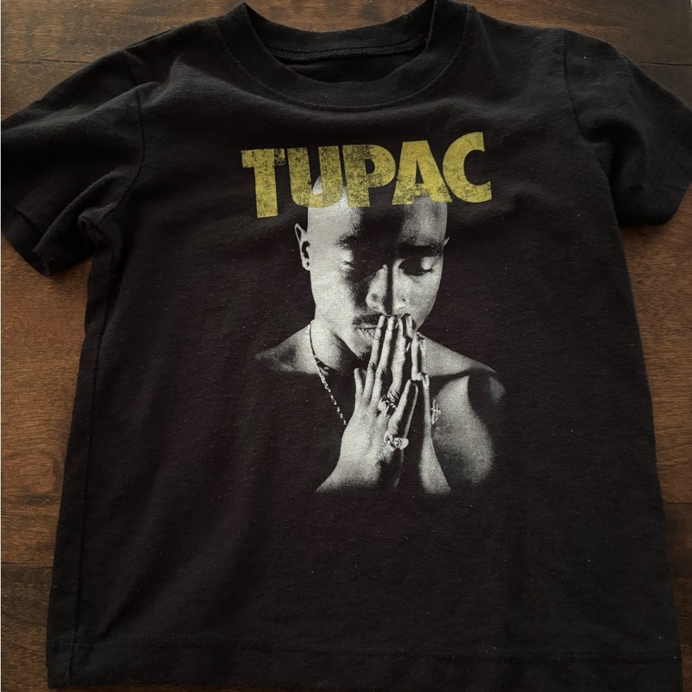 Black Tupac Kids T-Shirt